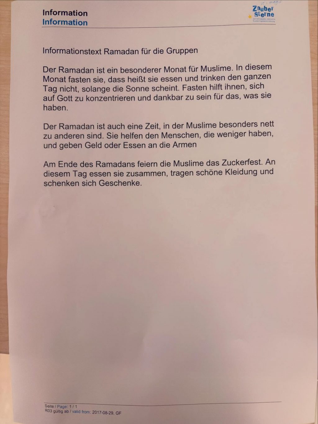 Instagram post from zaubersterne.nrw. This post is in position 9.
